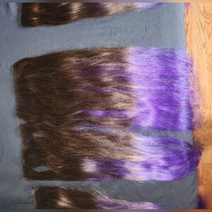 Bellami 160g 20" Brown to Violet Ombre Hair Extensions